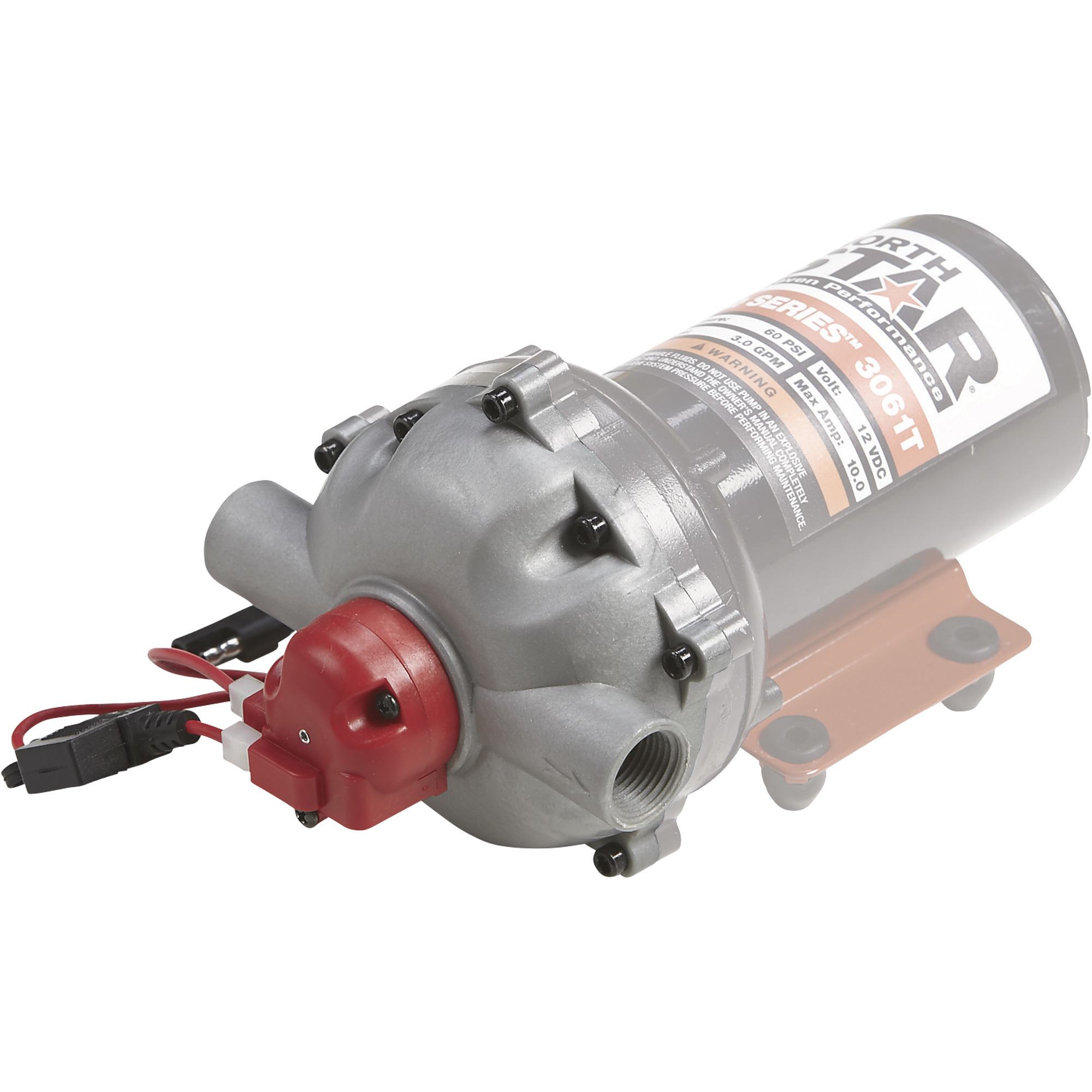 NorthStar Replacement Sprayer Pump Head, 1/2in. NPT Ports, 3.0 GPM, 60 PSI, Model# A2683061